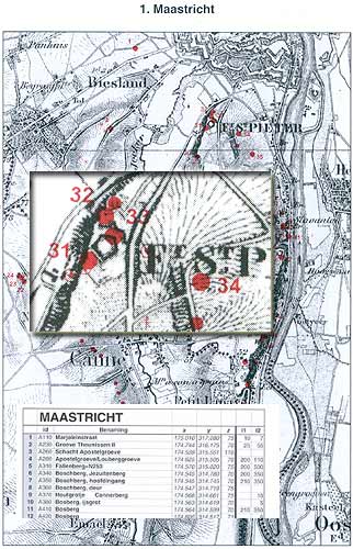 Overzicht Limburgse mergelgroeven